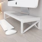 3 Boyutlu Hepsi Monitör Yükseltici Model No : 4 - Bilgisayar Ekran Yükseltici - Renkli Kullanıcı Dostu Tasarım - Beyaz