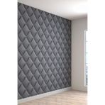 3 Boyutlu Kapitone Desenli Silinebilir Tekstil Duvar Kağıdı, 500 x 275
