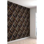 3 Boyutlu Kraliyet Desenli Silinebilir Sağlıklı Tekstil Duvar Kağıdı, 350 x 240, 2023-1093350x240
