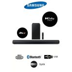3 boyutlu ses Q Serisi Dolby Atmos&DTS:X 360W Soundbar HWQ600- Çoklu BağlantıTüm TV Marka Uyumu