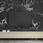 3 Boyutlu Siyah Mermer Desenli Duvar Kağıdı dkm-677 700 x 200