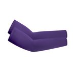 3 çift kolluk, kadın, erkek için, UV korumalı kollar, UPF 50+ kol manşeti, dövme örtüsü, elastik, nefes alır, bisiklet, balık tutma, basketbol, yürüyüş için soğutma, Koyu Mor, 38CM