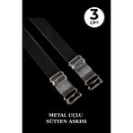 3 Çift Metal Uçlu Şeffaf Sütyen Askısı Ayarlanabilir Kaymaz - Standart