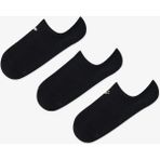 3 Çift Pamuklu Kalp ve Pati Nakışlı Sneaker Çorap - Siyah
