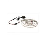 3 Cipli Beyaz Serit Led 5 Metre 12V Adaptor Kuruluma Hazir Anahtarli Set