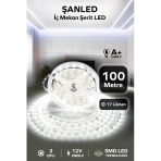 3 Çipli Iç Mekan Beyaz Işık Şerit Led 100 Metre