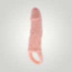 3 cm Dolgu Uzatmalı Titreşimli Penis Kılıfı Prezervatif Vibratör
