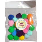 3 cm Peluş Ponpon 25 Adet (Paket) – El Sanatları, Okul ve Hobi Çalışmaları Için
