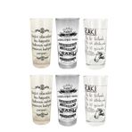 3 Farklı Model 6 Adet Rakı Bardak Seti Karışık Rakı Bardağı