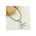 3 Hilal Metal Vinlex Deri Kolye