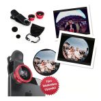 3 İn 1 Mandal Klips Cep Telefonu Kamera Lensi Balık Gözü Lens Geniş Açı Makro Tüm Telefonlara Uyumlu
