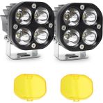 3 Inç LED Çalışma Işığı Amber Lens Kapağı Spot Sis Lambası Sürüş Lambası Araba Motosiklet Atv Utv Kamyon Traktör Için (Yurt Dışından) - Beyaz