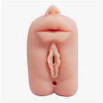 3 İşlevli 3D Realistik Suni Oral Vajinal Anal Mastürbatör - BDM9195