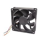 3 Kablolu Pwm Kasa Fanı 92x92x25 Mm 12v Dc Soğutucu Sessiz Fan