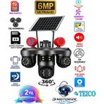 3 Kameralı Full Hd Kablosuz Hareket Takipli Alarmlı 4g Solar Güneş Enerjili Güvenlik Kamerası TEICO-4163