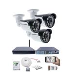 3 Kameralı Güvenlik Seti - 5Mp Sony Seculens, 1080P Ahd, 8 Warm Led, Gece Renkli Görüş, Full Hd, 5Mp Dvr + Wifi Adaptörü, V1