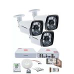 3 Kameralı Set - 5Mp Sony Seculens 1080P Full Hd Ahd Gece Görüşlü 6 Atom Led Güvenlik Kamerası Metal Kasa