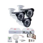 3 Kameralı Set - 5Mp Sony Seculens, 1080P Full Hd Ahd, Gece Görüşlü, 6 Atom Led, Ip66 Plastik Kasa