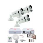 3 Kameralı Set - Gece Renkli 5Mp Sony Seculensli 1080P Full Hd Ahd - 4 Warm Led, Colorvu - Plastik Kasa