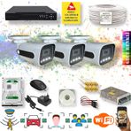 3 Kameralı Yapay Zekalı Gece Renkli Fullhd Kamera Seti 784w-104