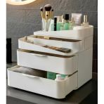 3 Katlı Çekmeceli Makyaj Organizer – 3D Baskı Masaüstü Düzenleyici