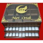 3 Katlı Çekmeceli Saat Ve Tesbih Ve Takı Dolabı