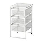 3 Katlı Evrak Rafı-makyaj Düzenleme Çekmecesi Ikea 30x56 Cm Metal 3 Katlı Raf Beyaz