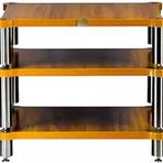 3 katlı Hifi Raf Av Raf Hifi Masif Ahşap Ses Rafı Hoparlör Amplifikatör Kabini Medya Depolama Raflı Tv Standı Ses Video Bileşenleri, Ahşap Renk, 60 * 60 * 48 cm