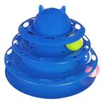 3 Katlı Kedi Oyuncağı Kedi Başlıklı Kule 18-23 Cm