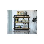 3 Katlı Metal Tezgah Üstü Organizer Raf - Mutfak Baharatlık ve Banyo Düzenleyici Stand