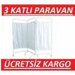 3 Katlı Paravan Metal Paravan KatlanabilenMuayene Masası