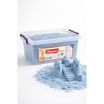 3 Kg Mavi Kinetik Kum (İdeal Boy) - Akışkan ve Leke Yapmayan Deniz Rengi Eğitici Oyun Kumu