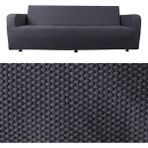 3 Kişilik Balpeteğı Desen Likralı Koltuk Örtüsü Cekyat Için Lastikli Antrasit 180 x 230 - 0,6 x 19 x 29 cm