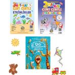 3 Kitap, İngilizce Destekli- 2-3 Yaş Kat Kat Cırt Cırtlı Etkinlikler, İş Kültür Diş Fırçalama