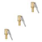 3 lastik şişirme valfi araba lastiği otomobil lastikleri araba lastikleri araba aksesuarları lastik şişirme yedekleri 6mm pirinç lastik kelepçesi pnömatik pompa konnektörü PartyKindom