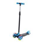 3 Led Işıklı 3 Tekerlekli Yüksek Ayarlı Turuncu Scooter +3 Yaş 3+ Yaş Mavi