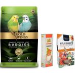 3 Lü Avantaj Paketi Gold Wings Muhabbet Yemi, Quik Kalamar Kemiği, Nature Plan Kuş Kumu