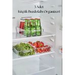 3 Lü Buzdolabı Organizeri & Buzdolabı Düzenleyici 3 lt