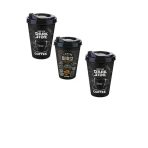 3 Lü Coffe Kupası Kahve Bardağı Kapaklı Kahve Termosu