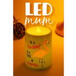 3 Lü Flamingo Led Mum Bardak Tipi Pilli Dumansız Alevli Dekoratif Yapay Mum 10 cm