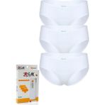 3' Lü Kadın Modal Pamuklu Yüksek Kalite Doğal Kilot Batokom Yüksel Bel Külot - 2XL - Beyaz
