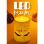 3 Lü Kirpik Led Mum Bardak Tipi Pilli Dumansız Alevli Dekoratif Yapay Mum Işıldak Dekor Lambası 10 cm