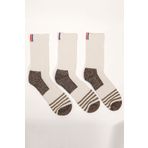 3 lü Paket Shaftless Golf Soket Çorap Beyaz/Beyaz/Beyaz