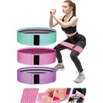 3 Lü Set Hip Loop Squat Band Direnç Egzersiz Lastiği Kalça Fitness Pilates Dokuma Jimnastik Bandı - 1 Adet - Altın