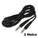 3 Metre 6.3 Mm To 6,3mm Mono Çivi Jak Jack Mikrofon Gitar Kablo
