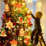 3 Metre Gün Işığı Salkım Led Işık Noel Baba Çam Ağacı Kar Tanesi Çorap Yıldız Kardan Adam Firgürlü Vitrin