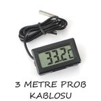 3 Metre Problu Dijital Iç Veya Dış Sıcaklık Ölçer Ev Termometre
