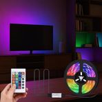 3 Metre RGB Şerit LED Seti - Cata USB Bağlantılı, Uzaktan Kumandalı, 352 Renk Seçenekli TV ve Monitör Arkası Ambiyans Aydınlatma, Göz Yormayan LED Işık Sistemi