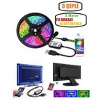 3 Metre Tv Arkası Led Bluetoothlu Sese Duyarlı Led Işık Tv-pc-oto