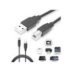 3 Metre Usb Yazıcı Kablosu Printer Kablosu Epson HP Uyumlu Canon Yazıcı